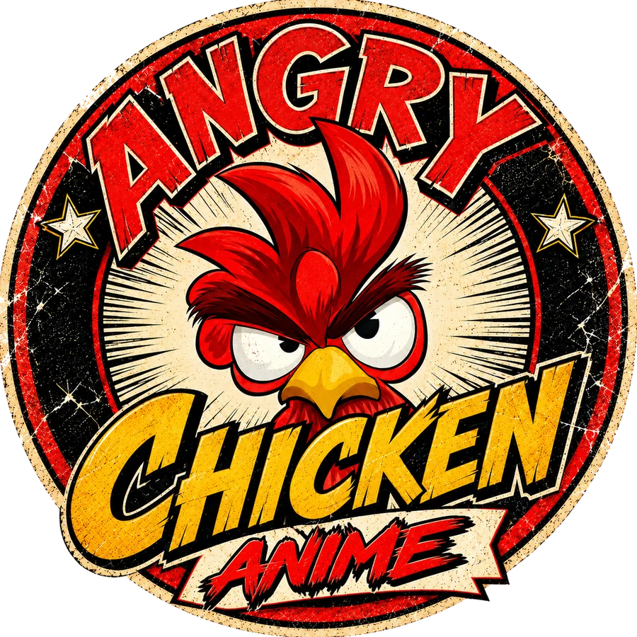 Angry Chicken Anime badge